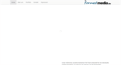 Desktop Screenshot of formed-media.de